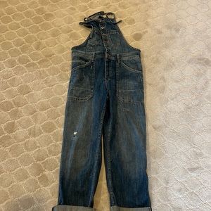 Oil or denim overalls from Anthro